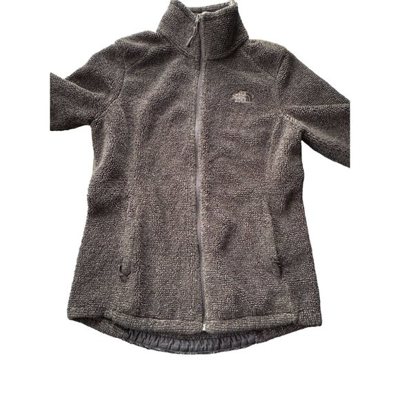 THE NORTH FACE FULL ZIP FLEECE JACKET WOMAN'S SMALL DARK GRAY | F2 - Picture 3 of 8